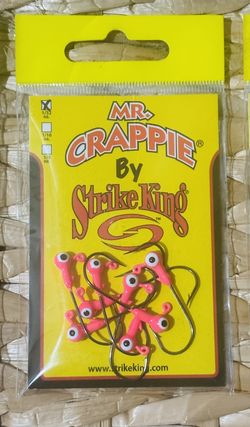 PINK FISH HOOKS 1/32oz. Jig Head 8-pack Lot x2pks Mr. Crappie Strike King