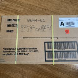 MRE Camping Meals Box Of 12