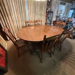 Dining table with 6 chairs