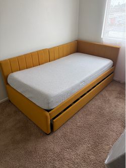 Brand new Twin size bed with sliding bed.