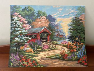 Paint by Number Covered Bridge 20” x 16”
