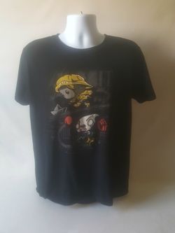 POP TEES IT men's black short sleeve t-shirt size M