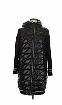 Bernardo Shiny Black Long Puffer Jacket