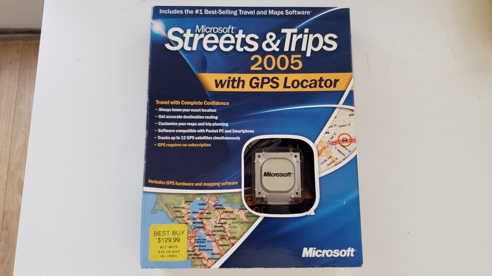 Microsoft Street & Trips 2005 with GPS Locator
