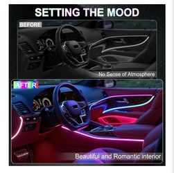 Car interior led strip