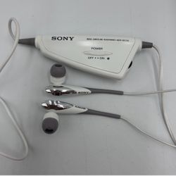 Sony Noise-Canceling In-Ear Headphones - White & Gray