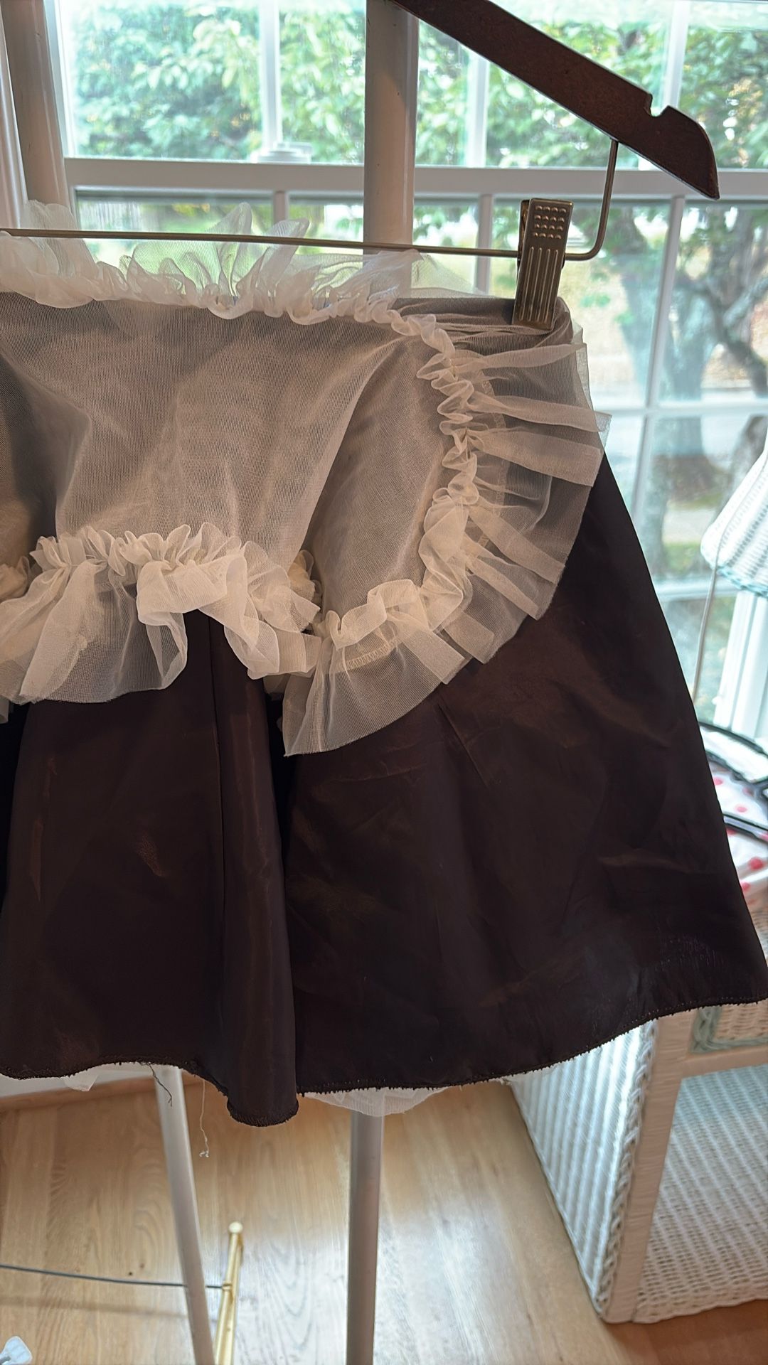 Black  Satin  Halloween Costume