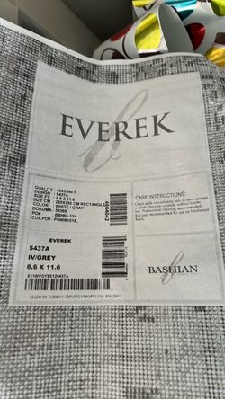 Bashian Everek Area Rug 8.6x11.6 Ivory/Grey