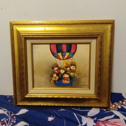 VINTAGE JOYCE ROYBAL OIL ON BOARD PAINTING