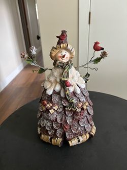 Festive Snowman Figurine