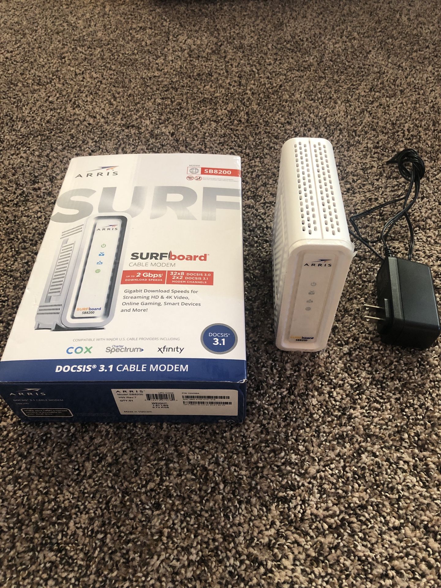 Arris SB8200 DOCSIS 3.1 Modem Xfinity Compatible