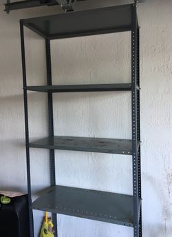 Steel shelves