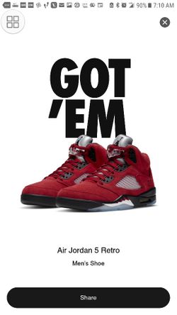 Rare Jordan 5 "Raging Bull" Size 6.5 M