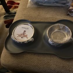 Dog Or Cat Plate With Mat