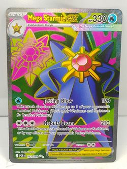 Pokemon TCG Mega Starmie ex Ultra Rare Full Art102/88 Perfect Order Holo NM