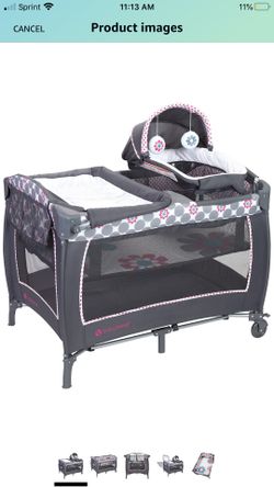 Baby Trend Lil Snooze Deluxe 2 Nursery Center, Daisy Dots