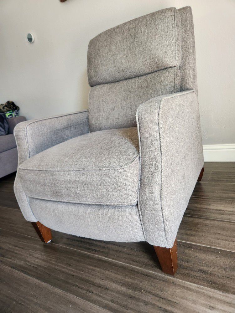 Single Gray Recliner Chair