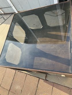 Square Glass Top Coffee Table