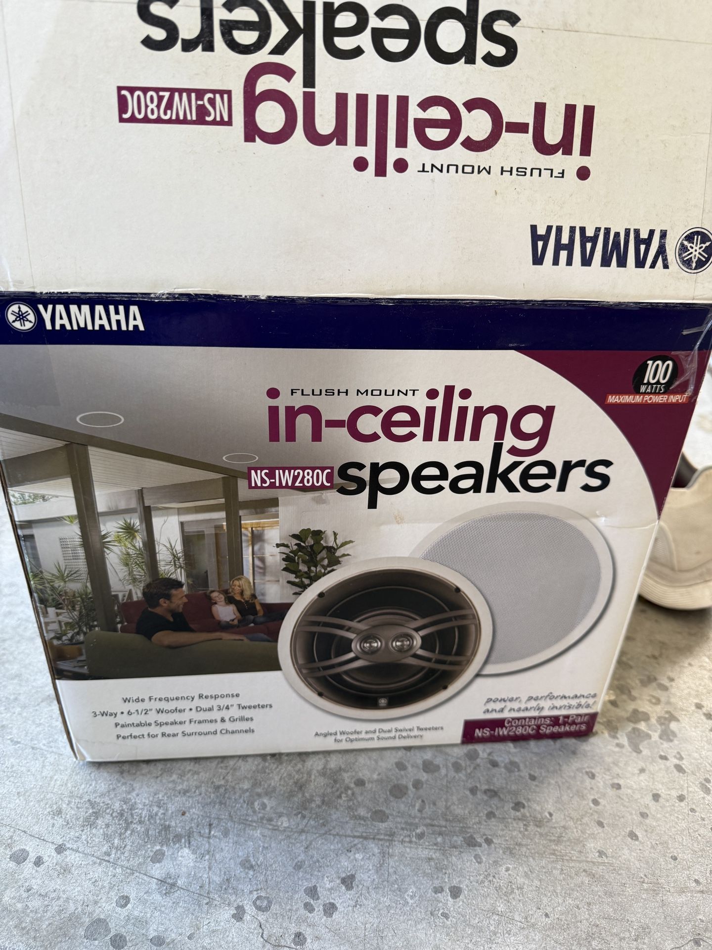YAMAHA FLUSH MOUNT in-ceiling NS-IW280C speakers