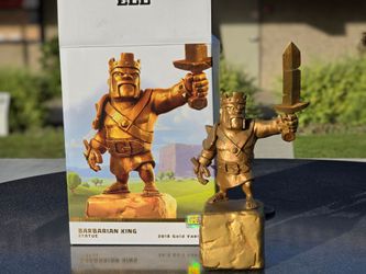 2018 Ltd Golden Barbarian King Statue OBO