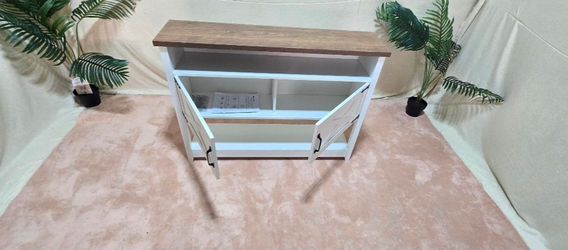 Brand New HOOBRO Farmhouse Console Table White/Walnut 47" ,Powder Springs,GA30127 $90