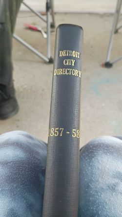 Detroit City Directory 1857-58 Antiquarian Book.   300 obo