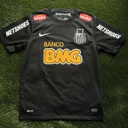 Neymar JR #11 2012-13 Santos Black Jersey