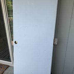 Metal exterior door