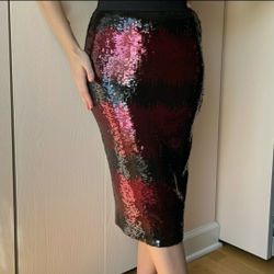 Ombré Sequin Pencil Skirt By Vince Camuto