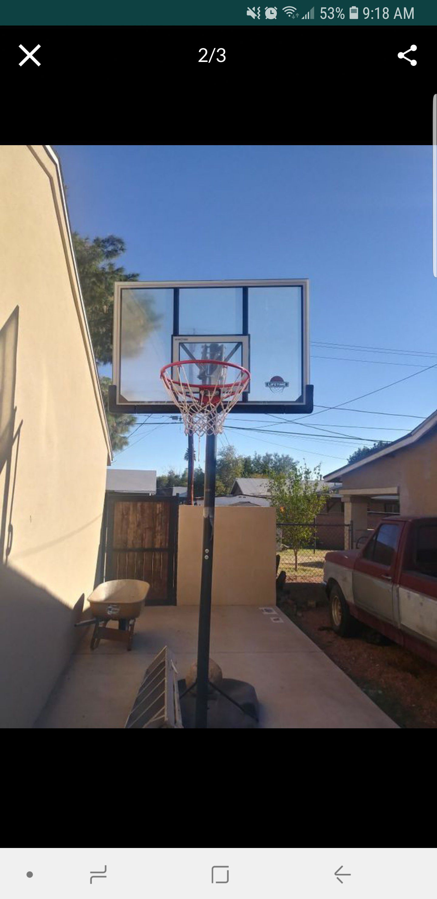 Basketball hoop / court