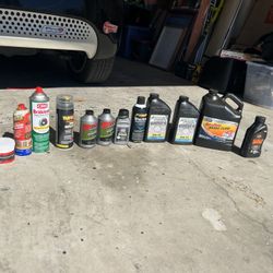 Motorcycle Oil And Brake Fluid 