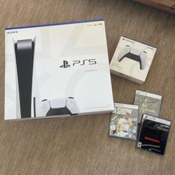 Brand New Console Disc Version 3 Games + 1 Controller Bundle 