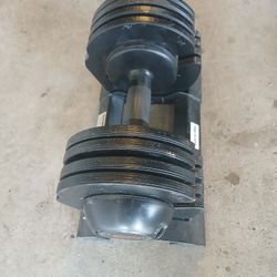 Adjustable Dumbbell...missing 1 Backside Cover Works Great 