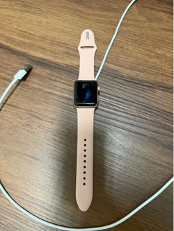 Apple Watch Series 3 soft pink sport band 38mm silicone GPS LTE