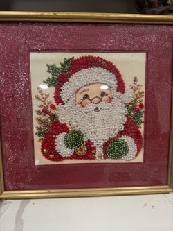 Pearl painting, Santa Claus