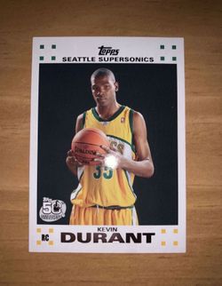 2007-2008 Topps KEVIN DURANT ROOKIE CARD