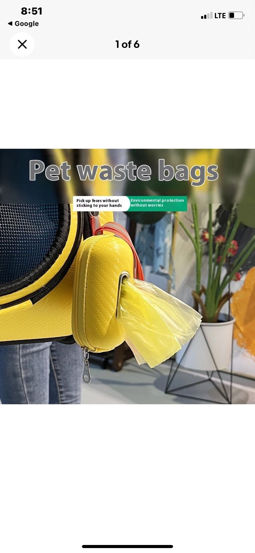 Outdoor Dog Walking Pet Pooper Scooper. Available In Two Colors. Black and pink