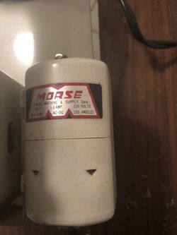 Morse Vintage Sewing Machine with foldable wooden table