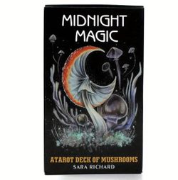 Midnight Magic: Tarot Deck Of Mushrooms Tarot Cards, Party Board Game Fate Card Fortune Telling Game Christmas, Halloween,Thanksgiving Day Gift