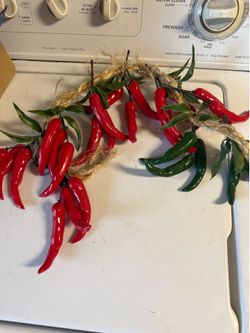 Plastic Peppers Decor Decorations
