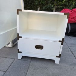 Pottery Barn Campaign Nightstands W/ Drawer