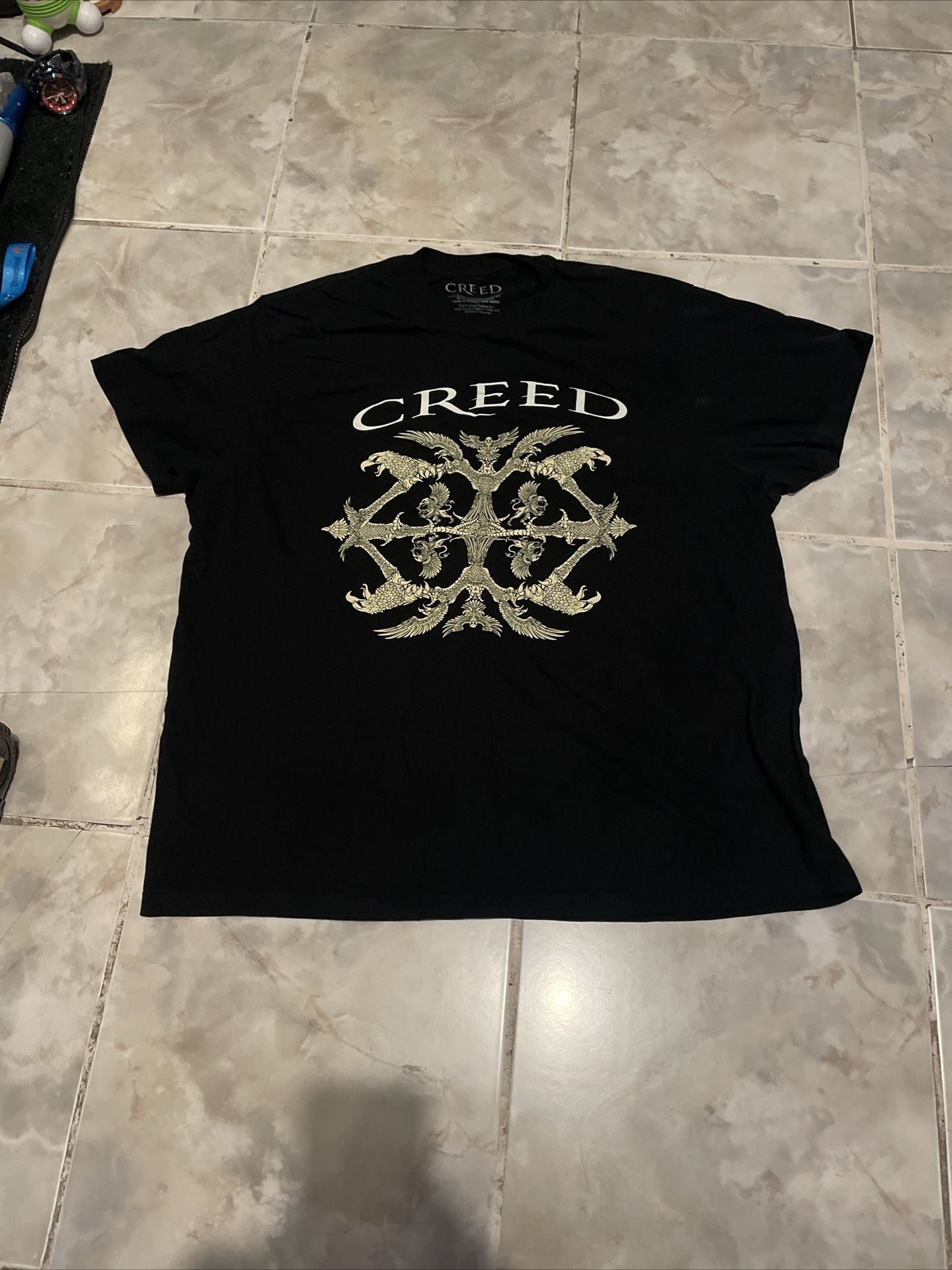 CREED 2024 Concert Tour Shirt XL Black Human Clay My own Prison ROCK