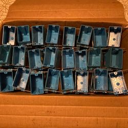 Electrical boxes 2 3/4 inch deep NEW .20 each all 48 for $9.00