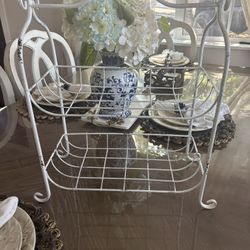 metal, decorative, shelving 