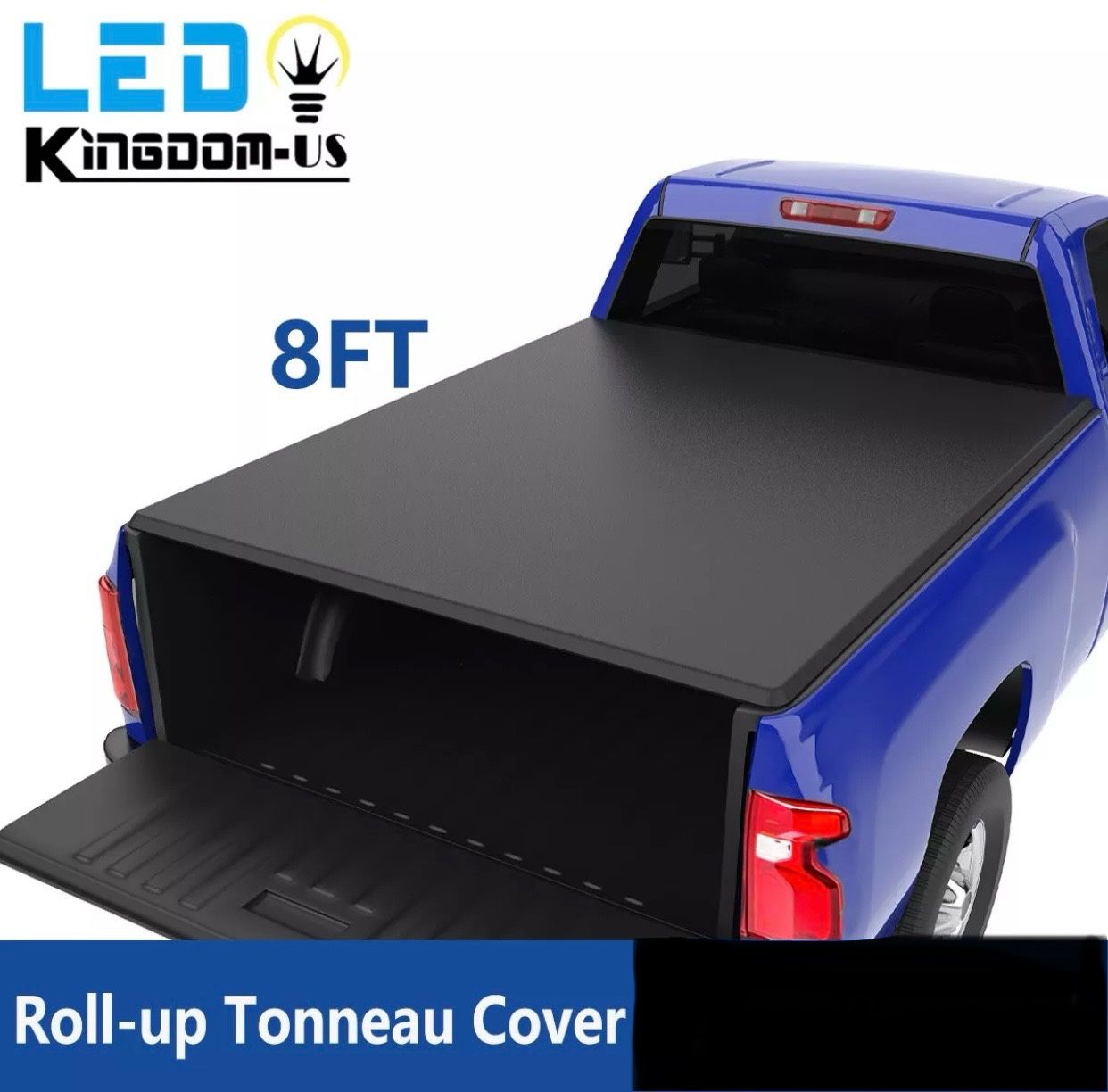 New 8FT Soft Roll Up Tonneau Cover for 2003- 2025/2(contact info removed) 02-18 Dodge Ram 1500