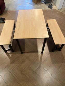 benches Table with 2 benches