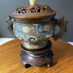 Chinese Antique Cloisonné Censer