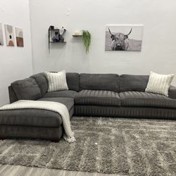 Gray Sectional Couch - Free Delivery 