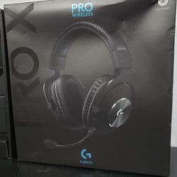 New Logitech G PRO X Wireless Lightspeed Gaming Headset Gen 1: Blue VO!CE Mic Filter Tech, 50 mm PRO-G Drivers, and DTS Headphone:X 2.0 Surround Sound