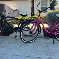 Pair Of Huffy Beach Cruisers 